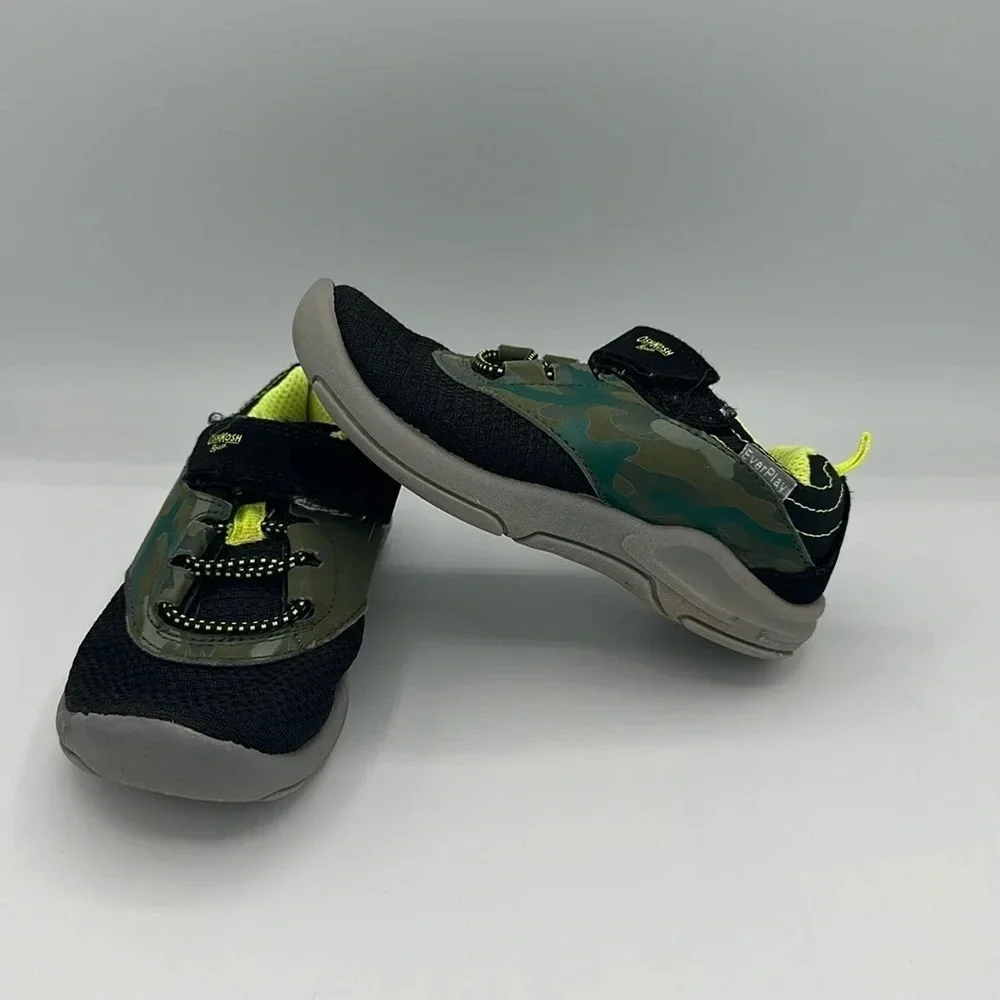 black & camouflage OshKosh B'gosh tennis shoes size 10